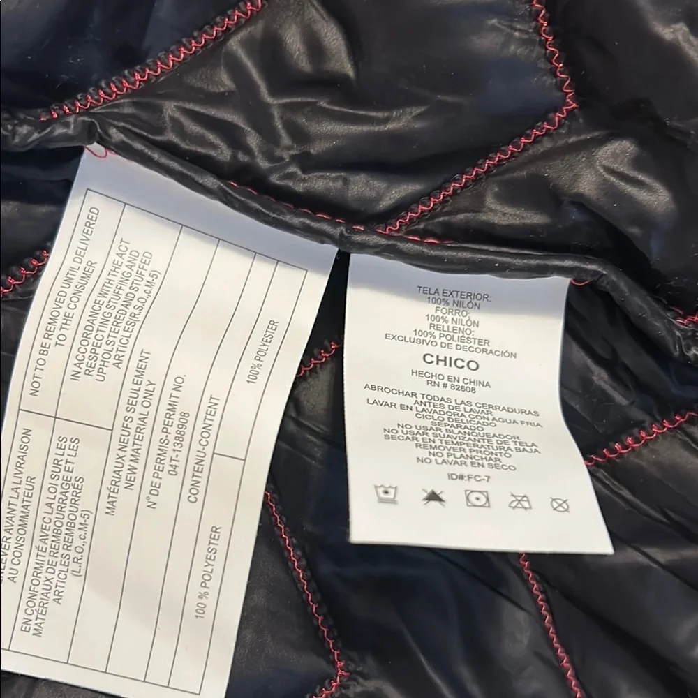 Women's Bright Pink Quilted Jacket - Picture 6 of 6